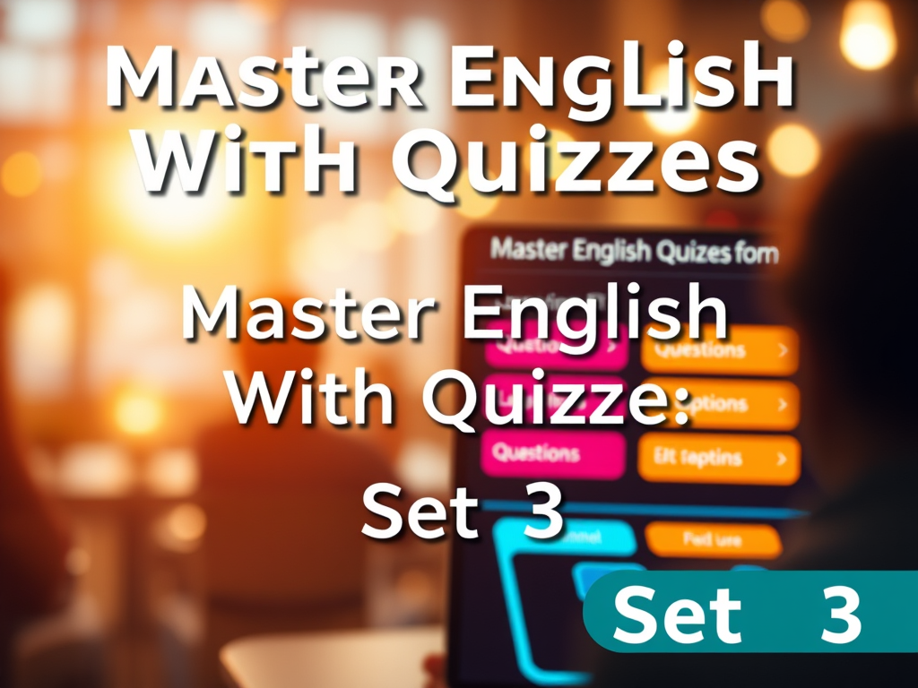 Master English With Quizzes: Set 3