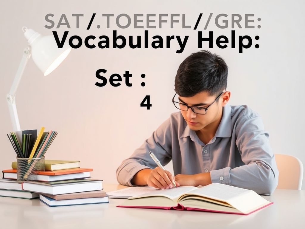 SAT/TOEFL/GRE Vocabulary Help: Set 4