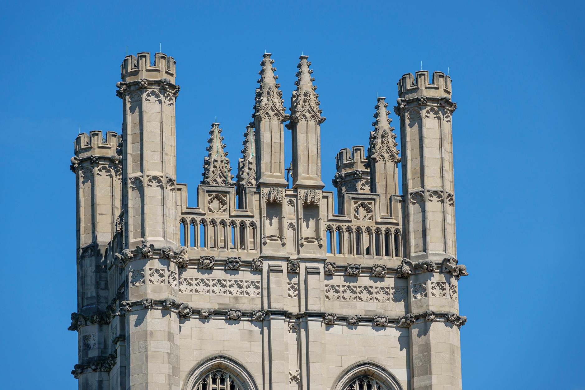 top of mitchell tower in chicago