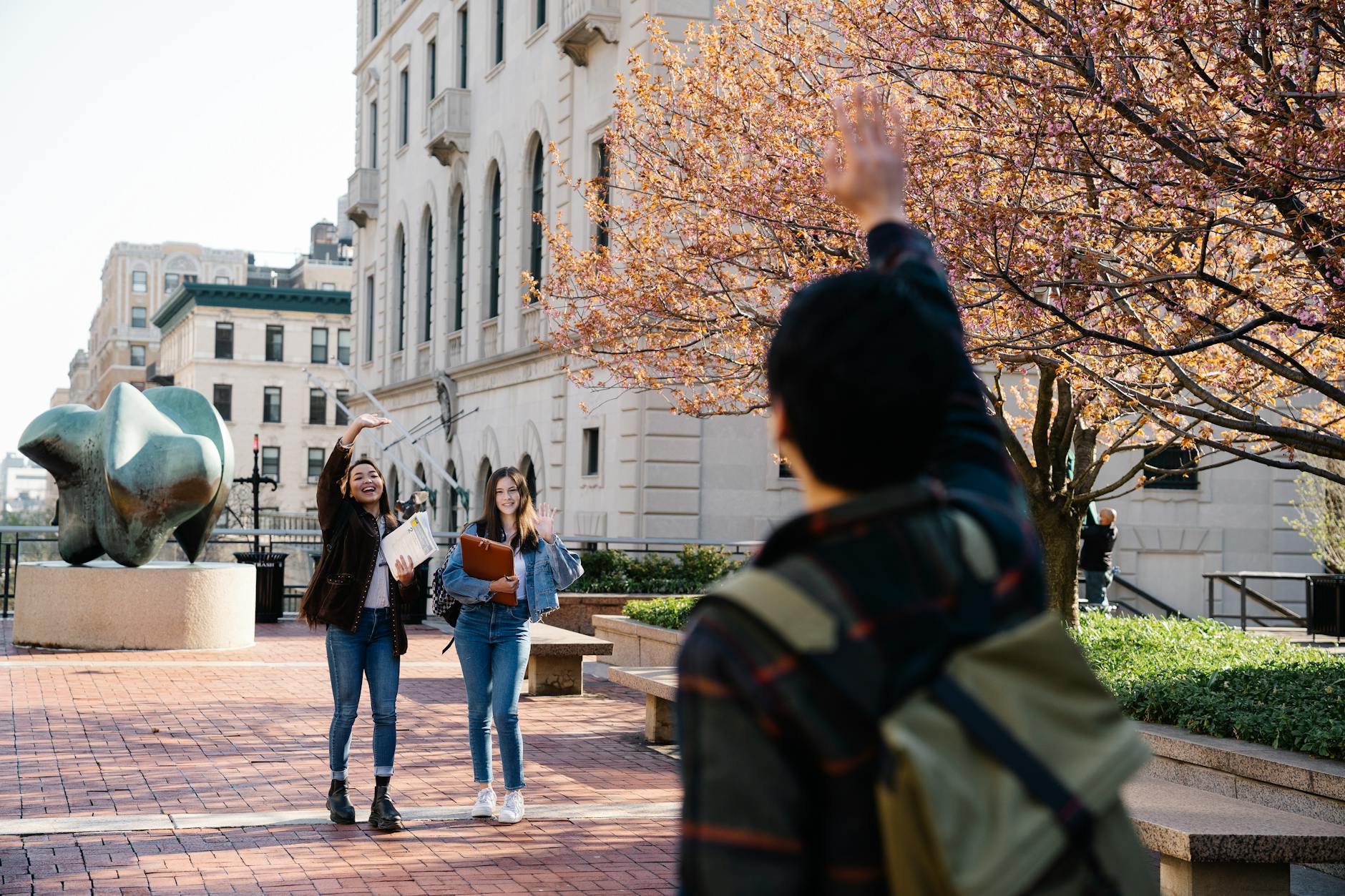 students on public square