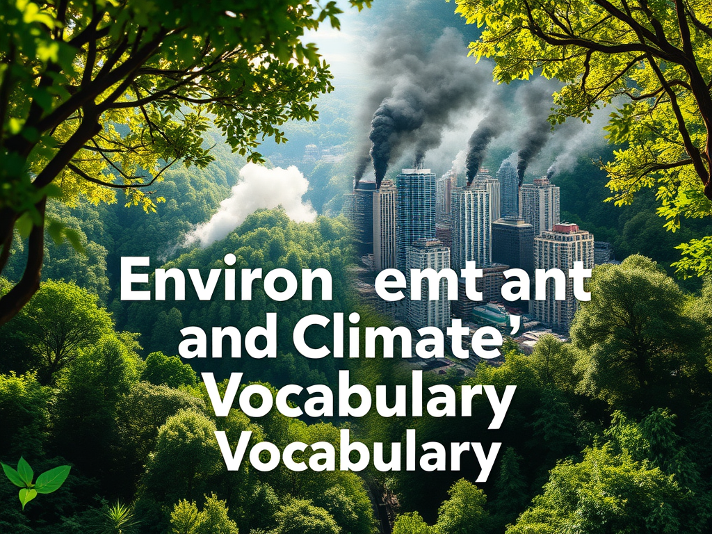 Environment and Climate Vocabulary