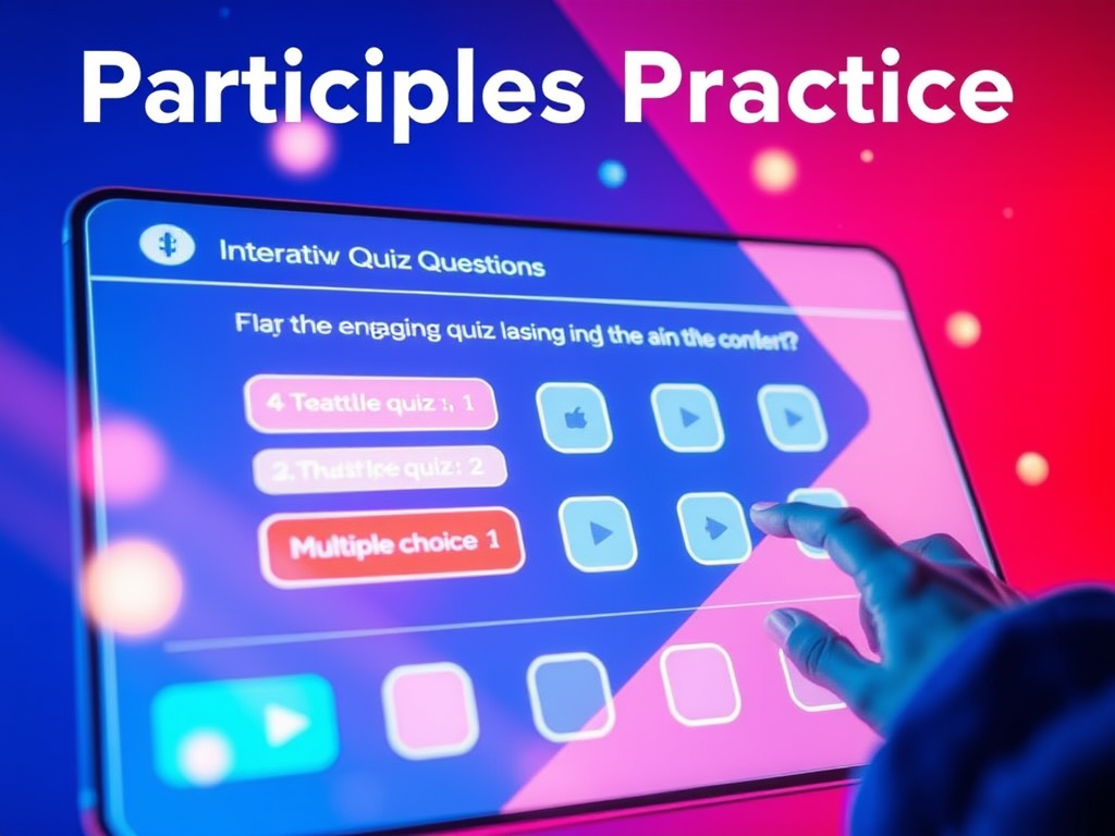 PARTICIPLES!(Test your knowledge with 200 interactive questions )