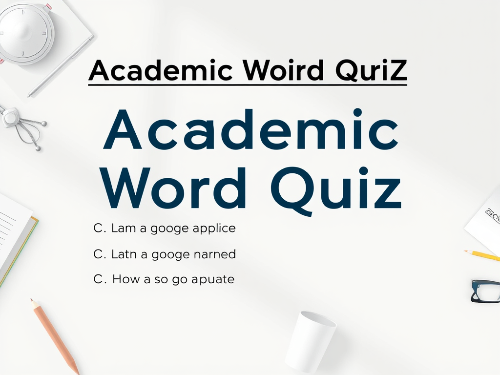 Academic Word Quiz – Set 18