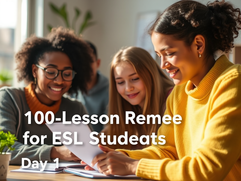 100-Lesson Remedy for ESL Students – Day 1