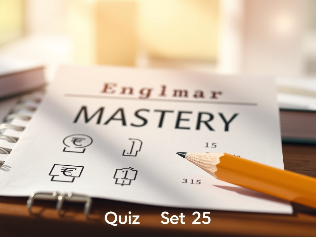 Daily English Mastery Quiz Set 25