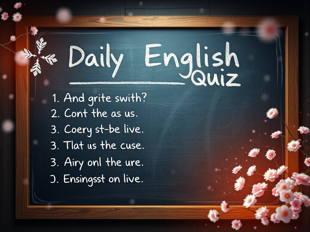 Daily English Mastery Quiz – Set 33
