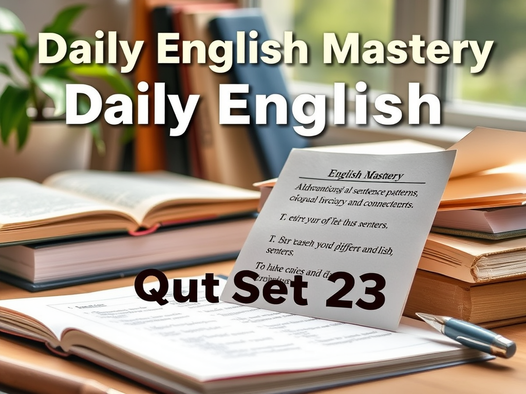Daily English Mastery Quiz Set 23