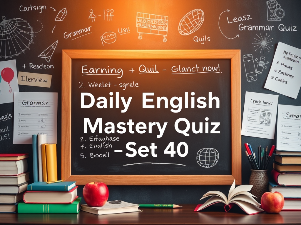 Daily English Mastery Quiz – Set 40