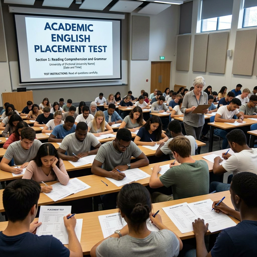 Academic English Placement Test, Section 1: Reading Comprehension and Grammar